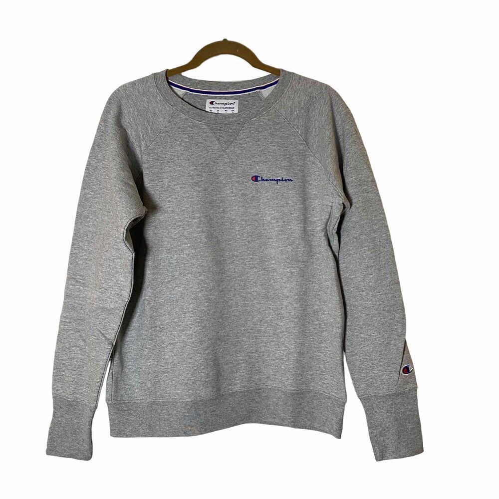 New! Champion Grey Long Sleeve Pullover Sweater, Size Medium, NWT